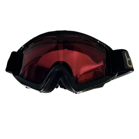 Snow Ski Snowboard Storm Red Lens With Adjustable Strap Winter Black Goggles - Picture 7 of 7